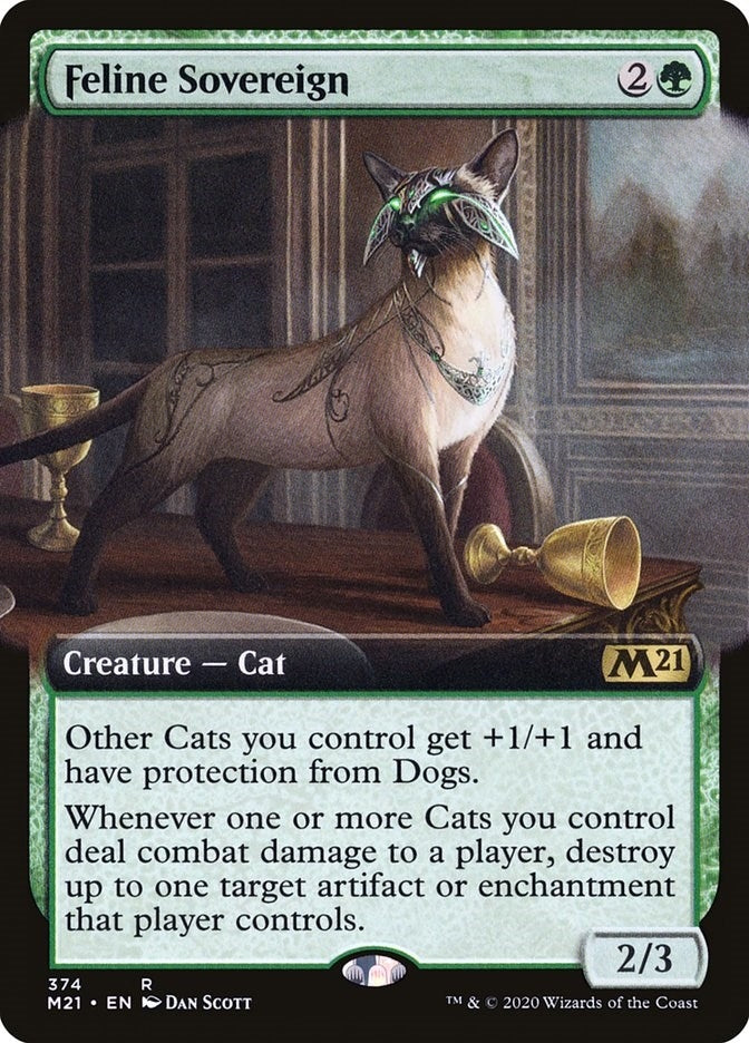 Image for Feline Sovereign (Extended Art) (374) (M21) - Magic: The Gathering