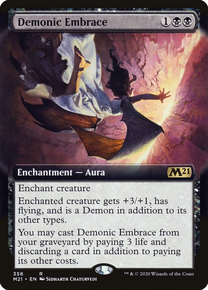 Image for Demonic Embrace (Extended Art) (356) - Magic: The Gathering