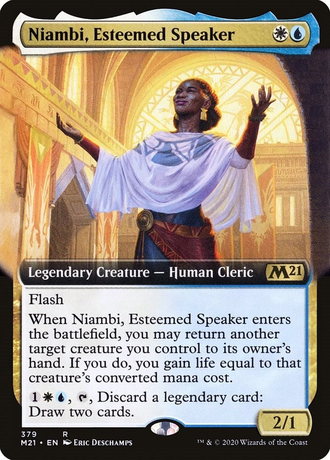 Image for Niambi, Esteemed Speaker (Extended Art) (379) - Magic: The Gathering