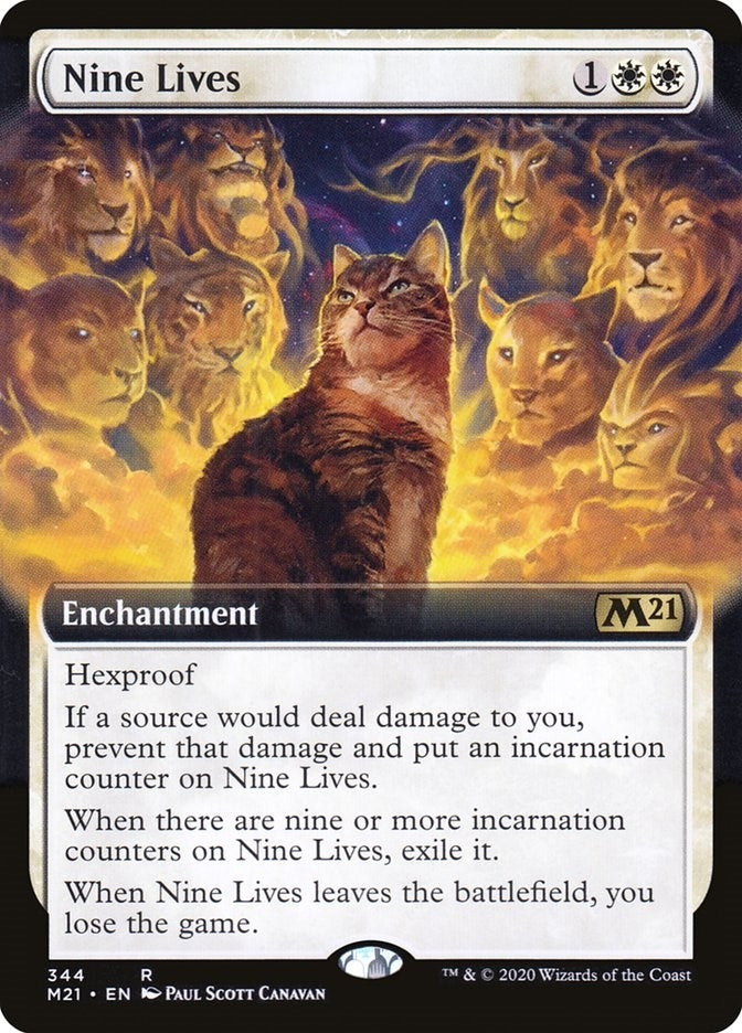 Image for Nine Lives (Extended Art) (344) - Magic: The Gathering