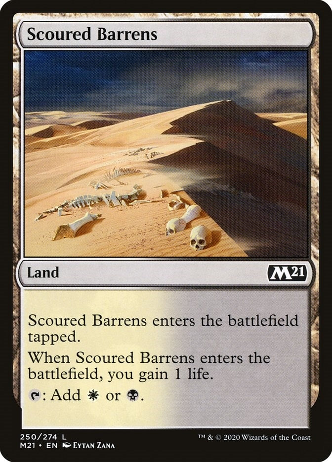 Image for Scoured Barrens (250) (M21) - Magic: The Gathering