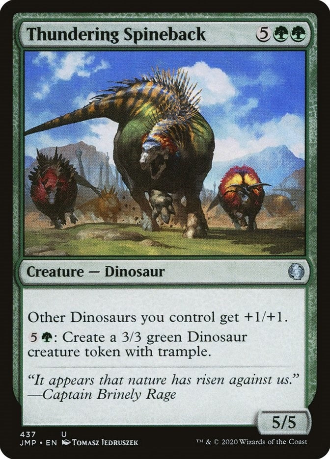 Image for Thundering Spineback (437) - Magic: The Gathering