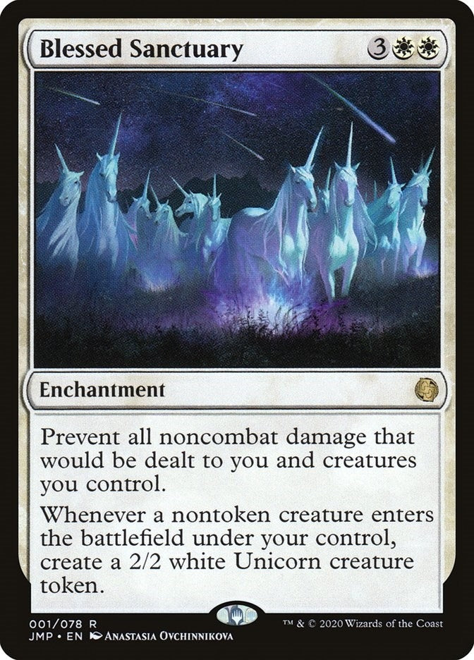 Image for Blessed Sanctuary (1) (JMP) - Magic: The Gathering