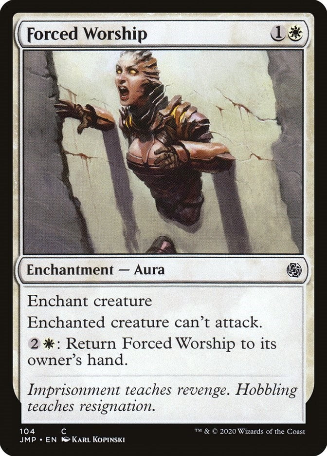 Image for Forced Worship (104) (JMP) - Magic: The Gathering