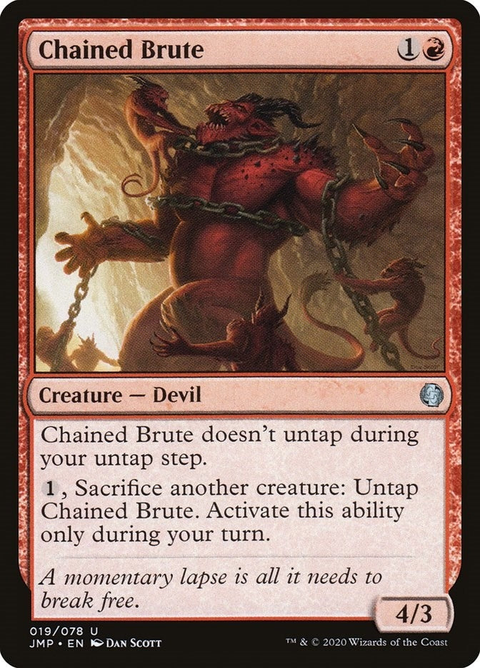 Image for Chained Brute (19) (JMP) - Magic: The Gathering