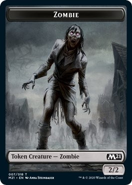 Image for Zombie Token (7) - Magic: The Gathering