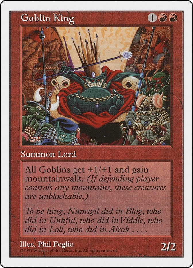 Image for Goblin King - Magic: The Gathering