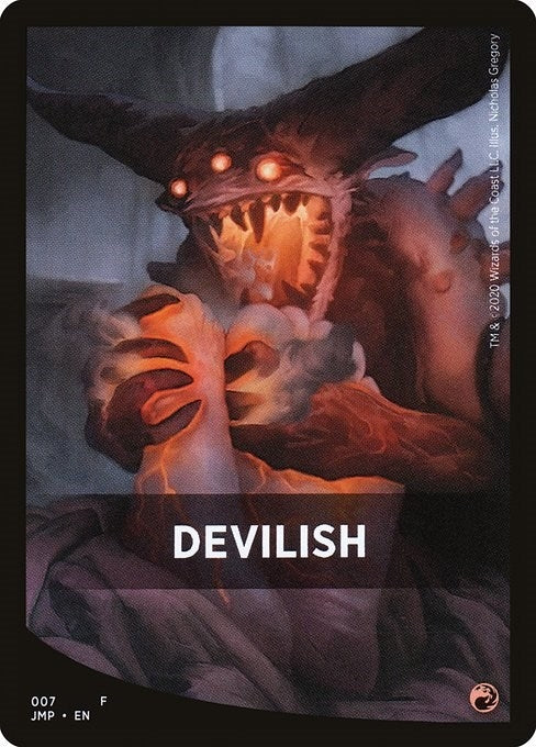 Image for Devilish Theme Card (7) - Magic: The Gathering