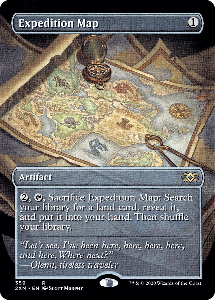 Image for Expedition Map (Borderless) (359) (2XM) - Magic: The Gathering