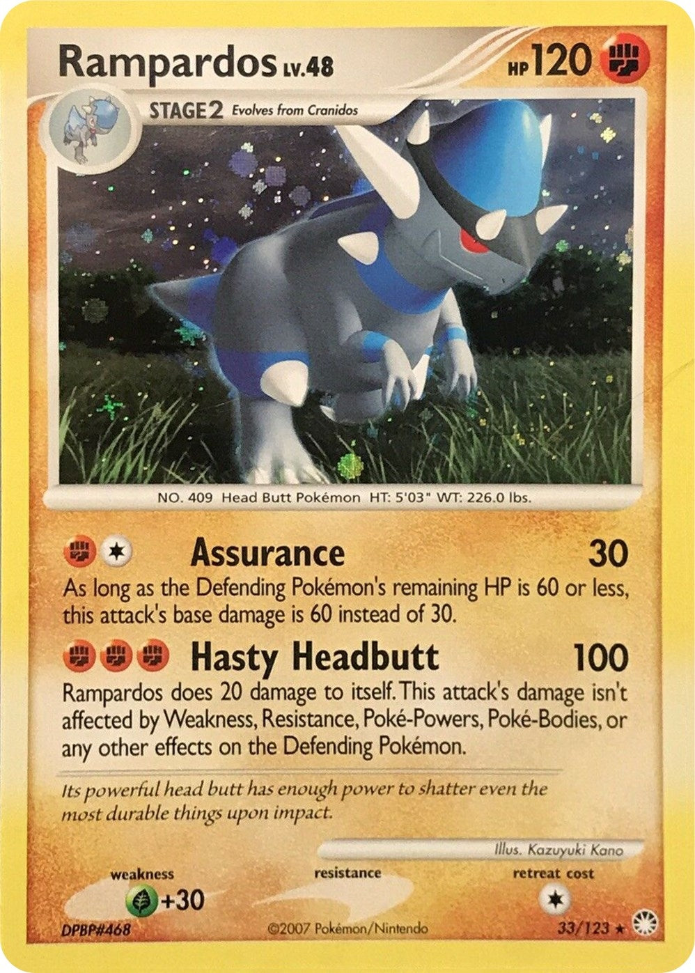 Image for Rampardos - 33/123 (Cosmos Holo) (033/123) (PR) - Pokemon