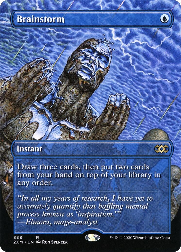 Image for Brainstorm (Borderless) (338) - Magic: The Gathering
