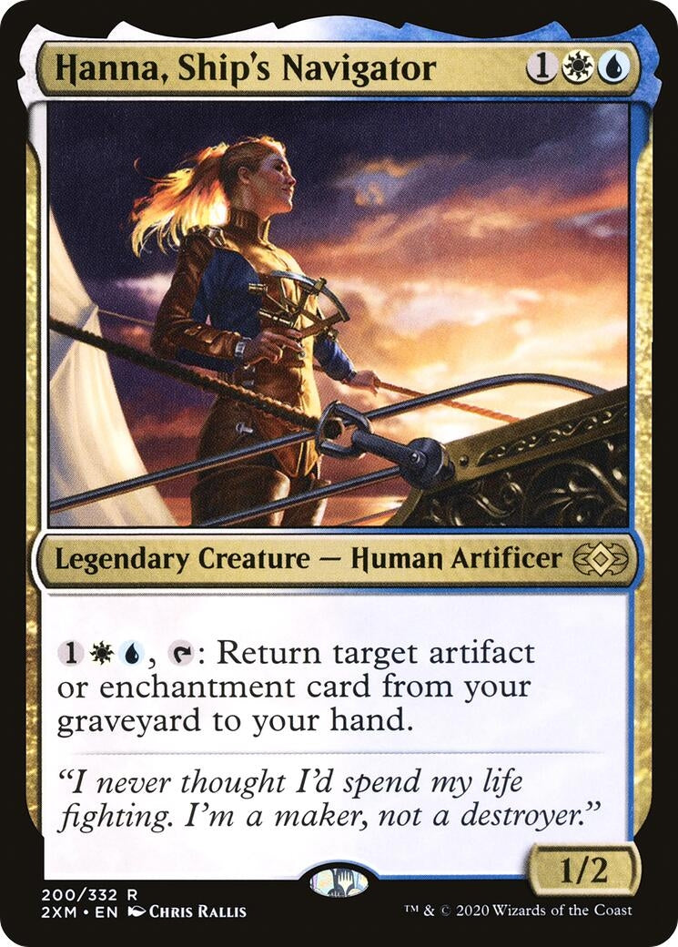 Image for Hanna, Ship's Navigator (200) (2XM) - Magic: The Gathering