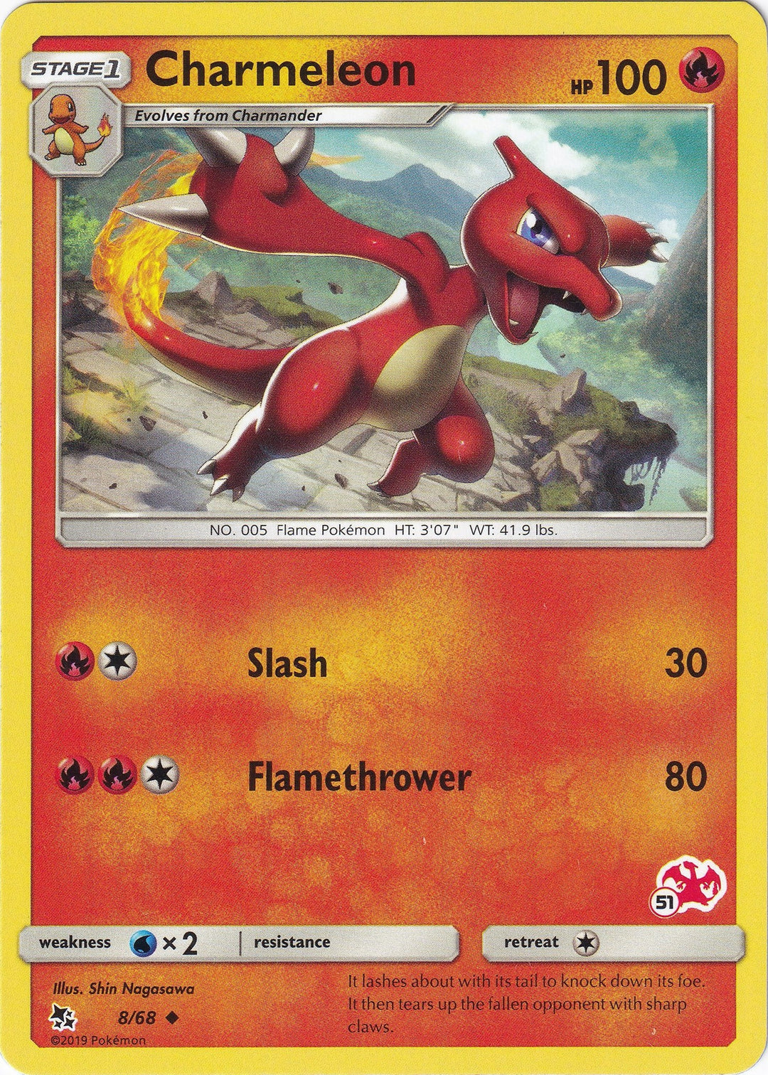 Image for Charmeleon - 8/68 (#51 Charizard Stamped) (008/068) (BTA) - Pokemon