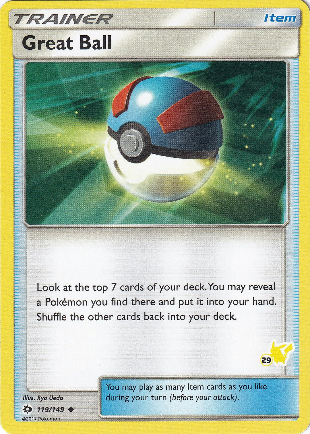 Image for Great Ball - 119/149 (#29 Pikachu Stamped) (119/149) (BTA) - Pokemon