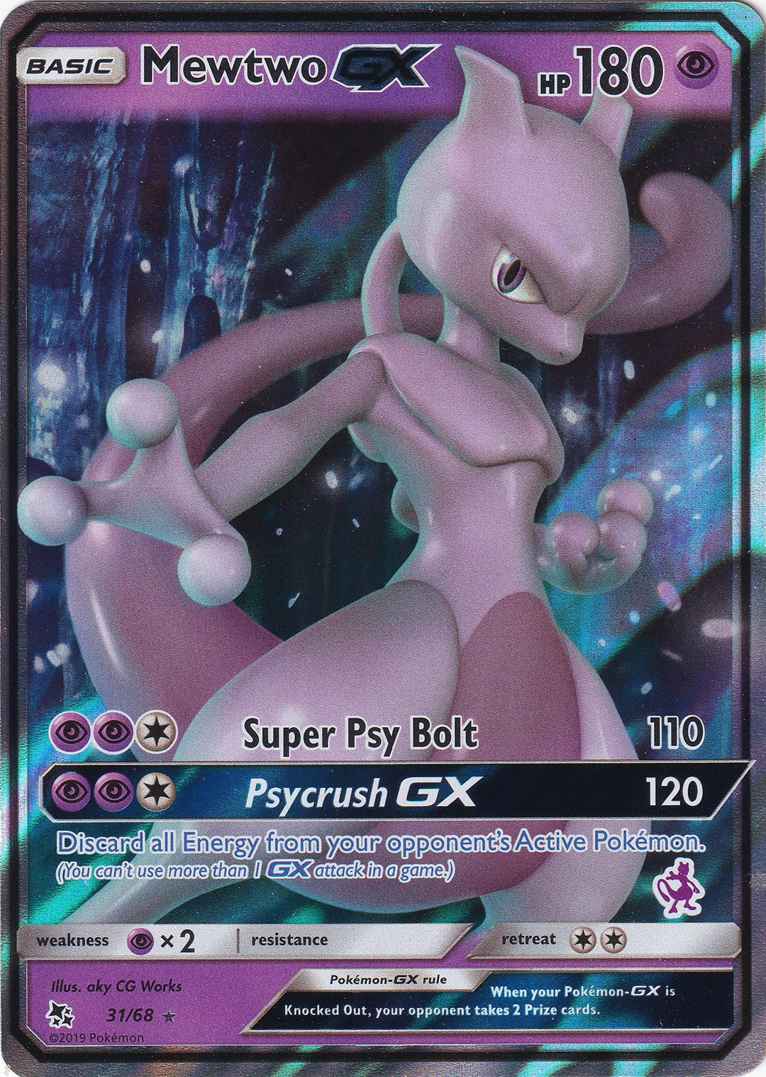 Image for Mewtwo GX - 31/68 (Mewtwo Stamped) (031/068) (BTA) - Pokemon