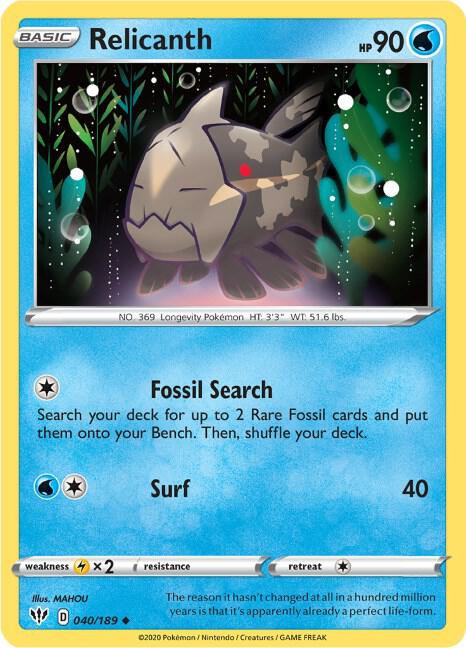 Relicanth (040/189) (SWSH03)