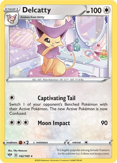 Image for Delcatty (142/189) (SWSH03) - Pokemon