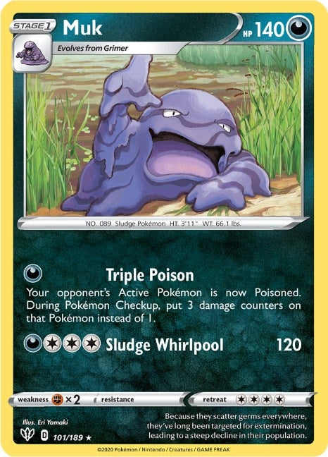 Image for Muk (101/189) (SWSH03) - Pokemon