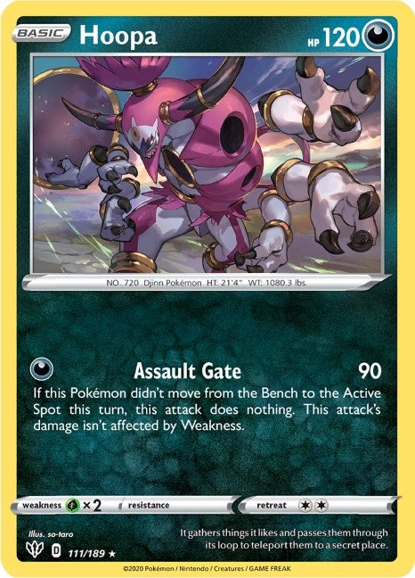 Image for Hoopa (111/189) (SWSH03) - Pokemon