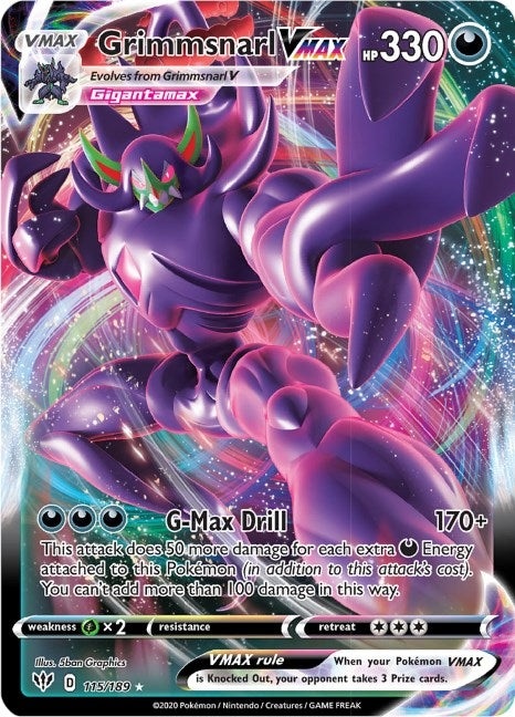 Image for Grimmsnarl VMAX (115/189) (SWSH03) - Pokemon