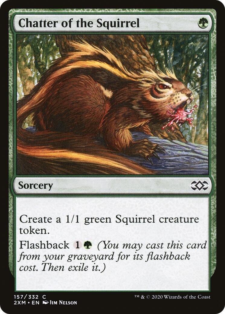 Image for Chatter of the Squirrel (157) (2XM) - Magic: The Gathering