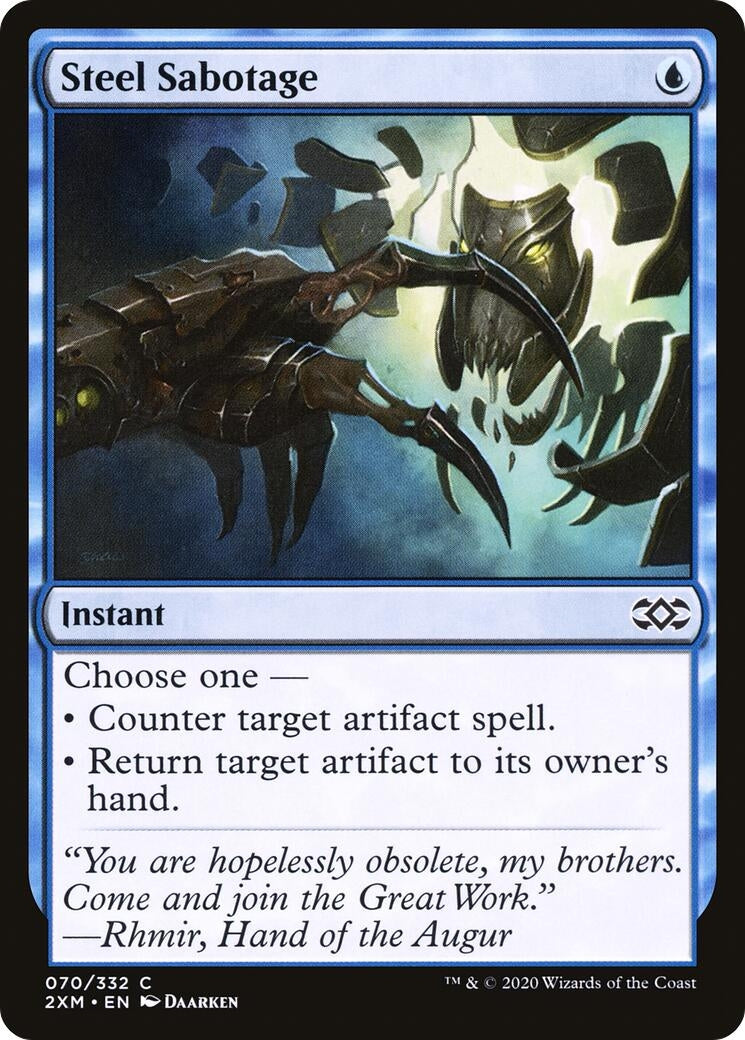 Image for Steel Sabotage (70) (2XM) - Magic: The Gathering