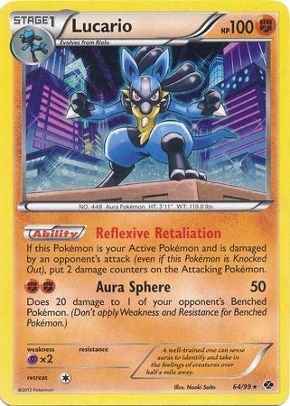 Image for Lucario - 64/99 (Cosmos Holo) (064/099) (BLE) - Pokemon