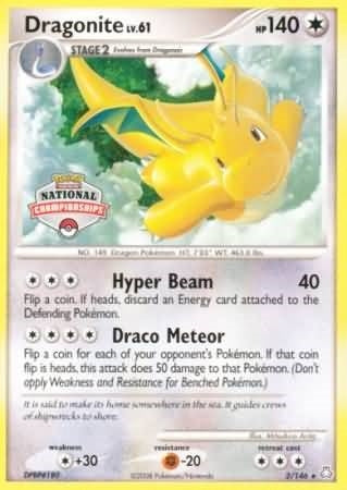 Image for Dragonite - 2/146 (National Championships) (002/146) (PR) - Pokemon