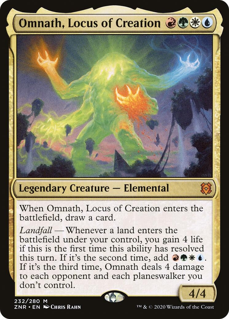 Image for Omnath, Locus of Creation (232) (ZNR) - Magic: The Gathering