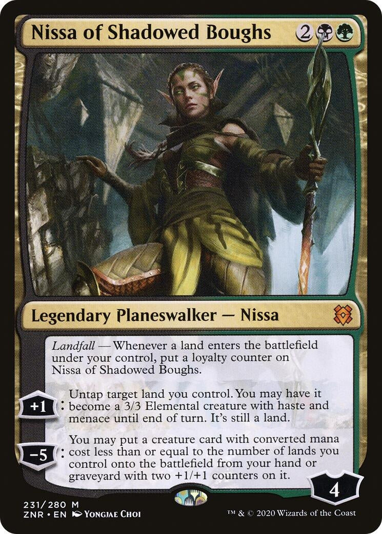 Image for Nissa of Shadowed Boughs (231) (ZNR) - Magic: The Gathering