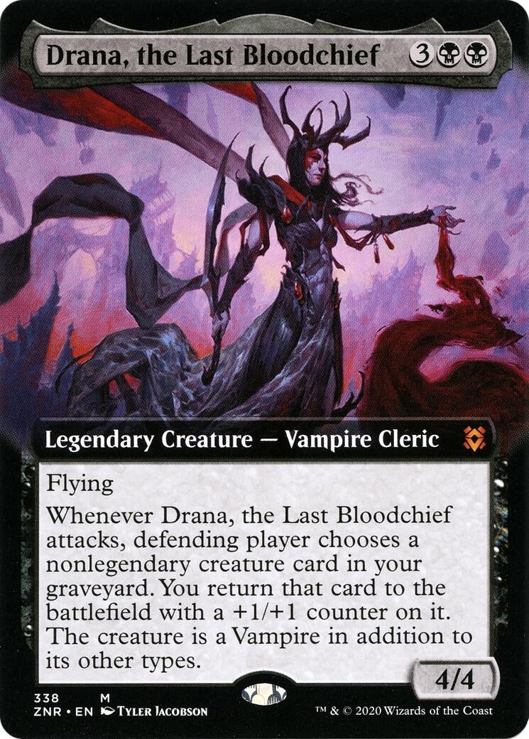 Image for Drana, the Last Bloodchief (Extended Art) (338) - Magic: The Gathering