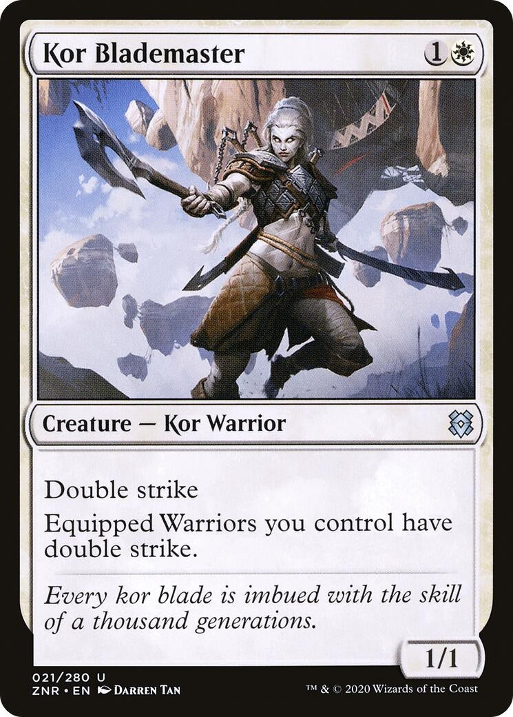 Image for Kor Blademaster (21) (ZNR) - Magic: The Gathering