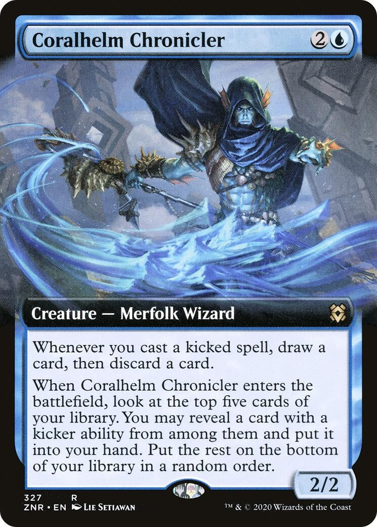 Image for Coralhelm Chronicler (Extended Art) (327) - Magic: The Gathering