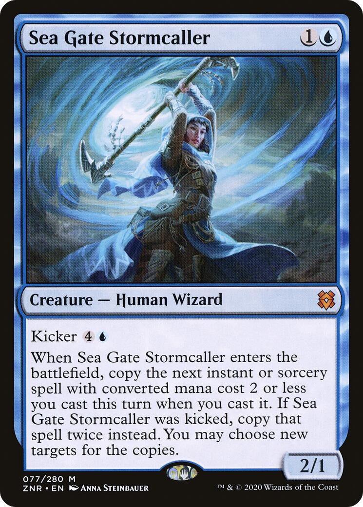 Image for Sea Gate Stormcaller (77) (ZNR) - Magic: The Gathering