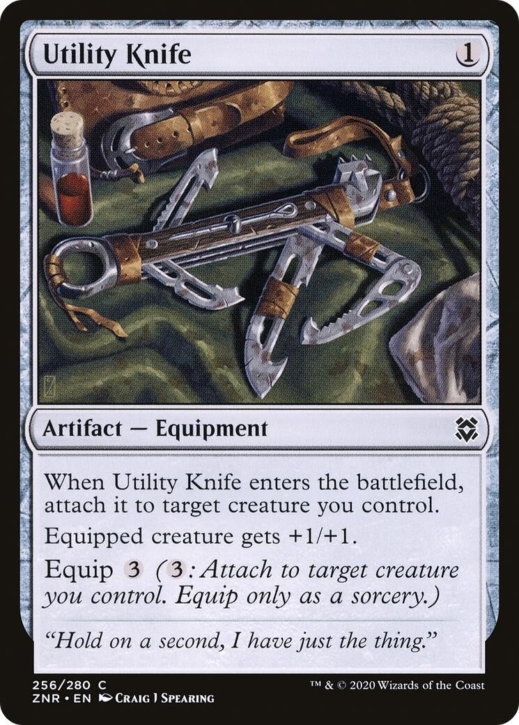Image for Utility Knife (256) (ZNR) - Magic: The Gathering
