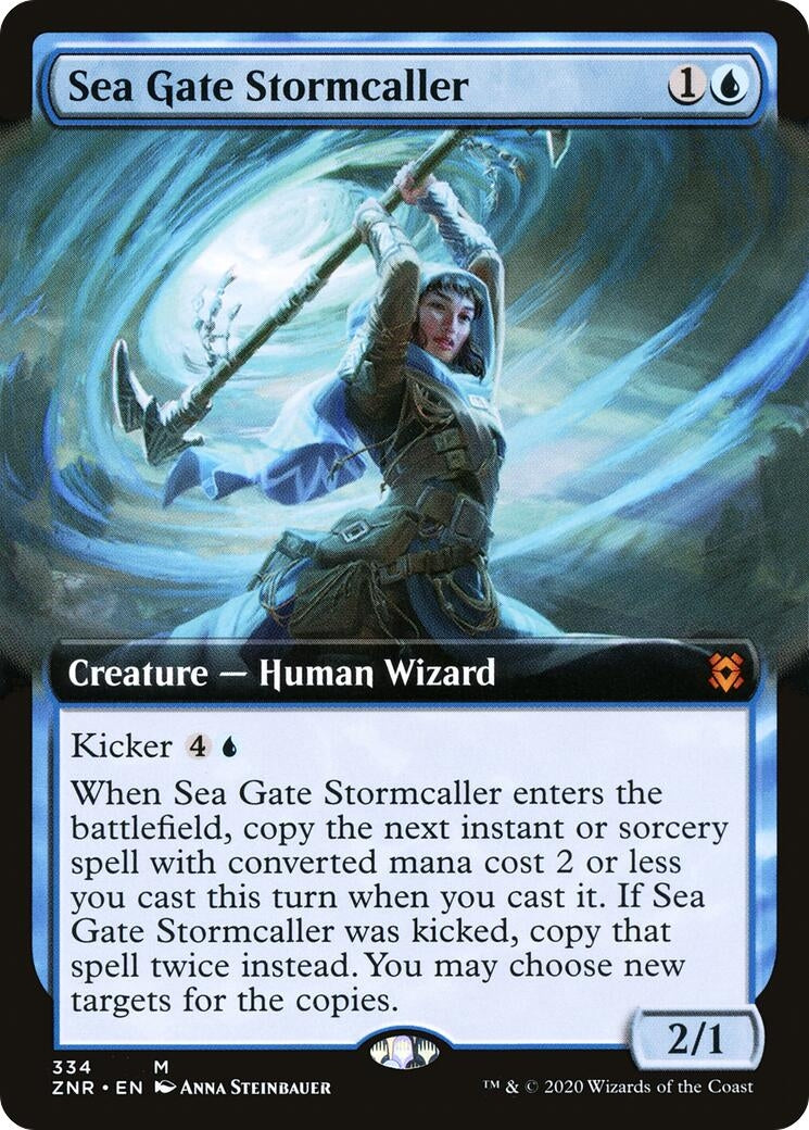 Image for Sea Gate Stormcaller (Extended Art) (334) - Magic: The Gathering