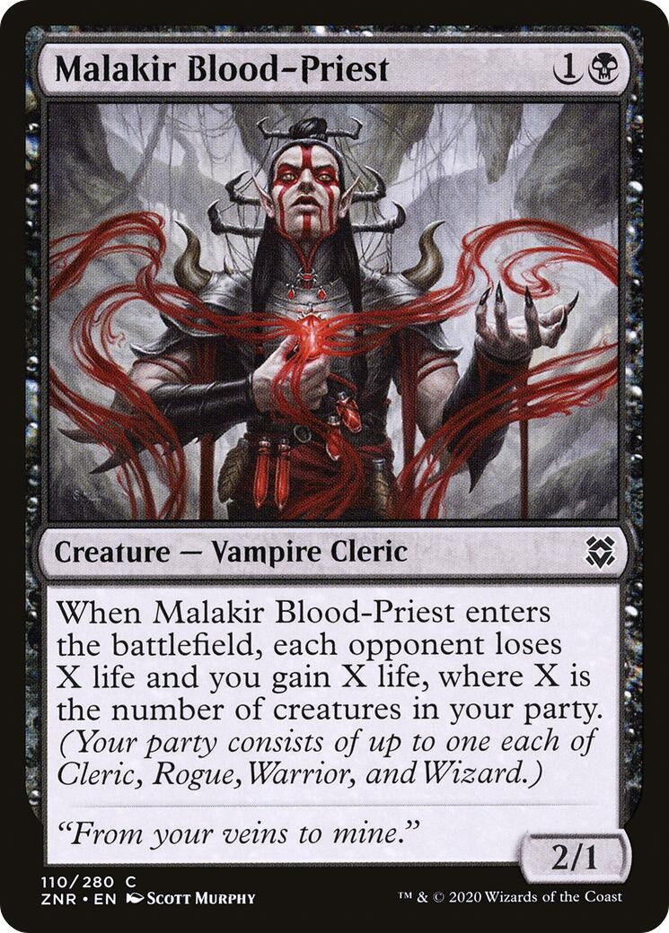 Image for Malakir Blood-Priest (110) - Magic: The Gathering