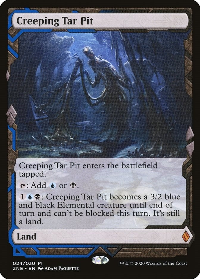 Image for Creeping Tar Pit (24) (ZNE) - Magic: The Gathering