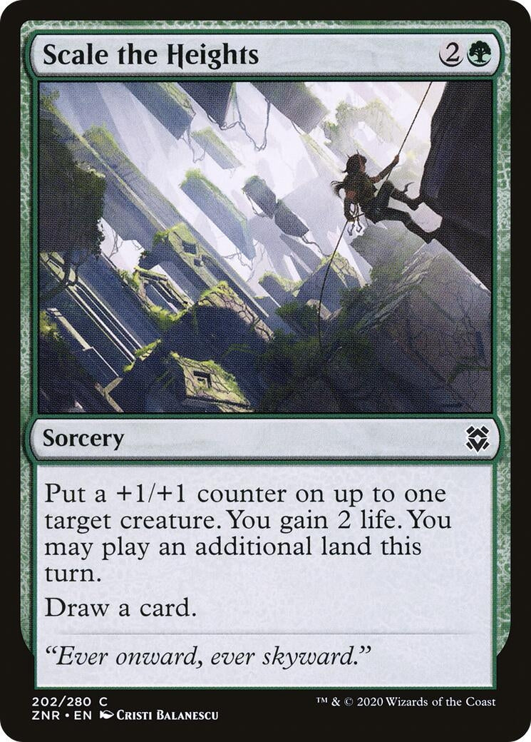 Image for Scale the Heights (202) (ZNR) - Magic: The Gathering