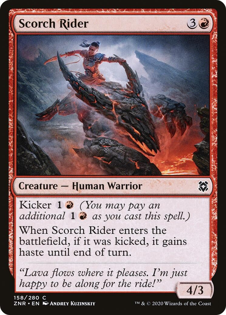 Image for Scorch Rider (158) (ZNR) - Magic: The Gathering