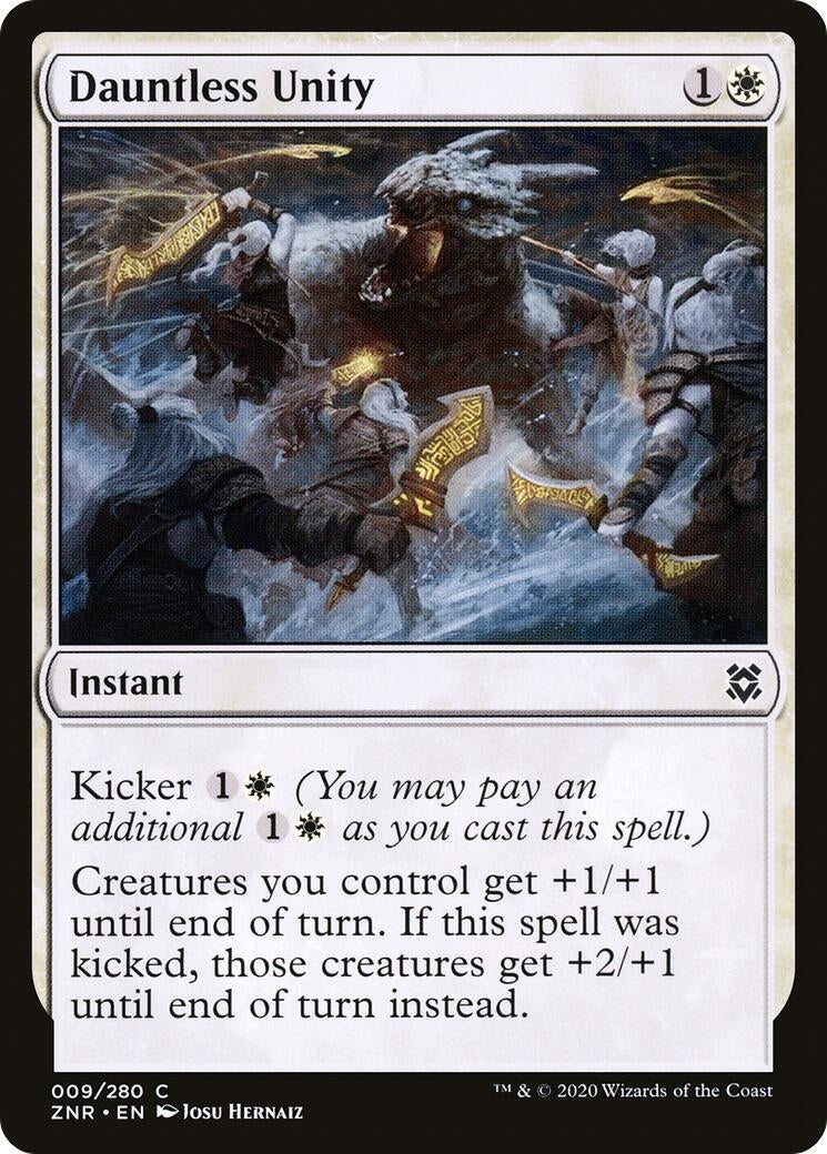 Image for Dauntless Unity (9) (ZNR) - Magic: The Gathering