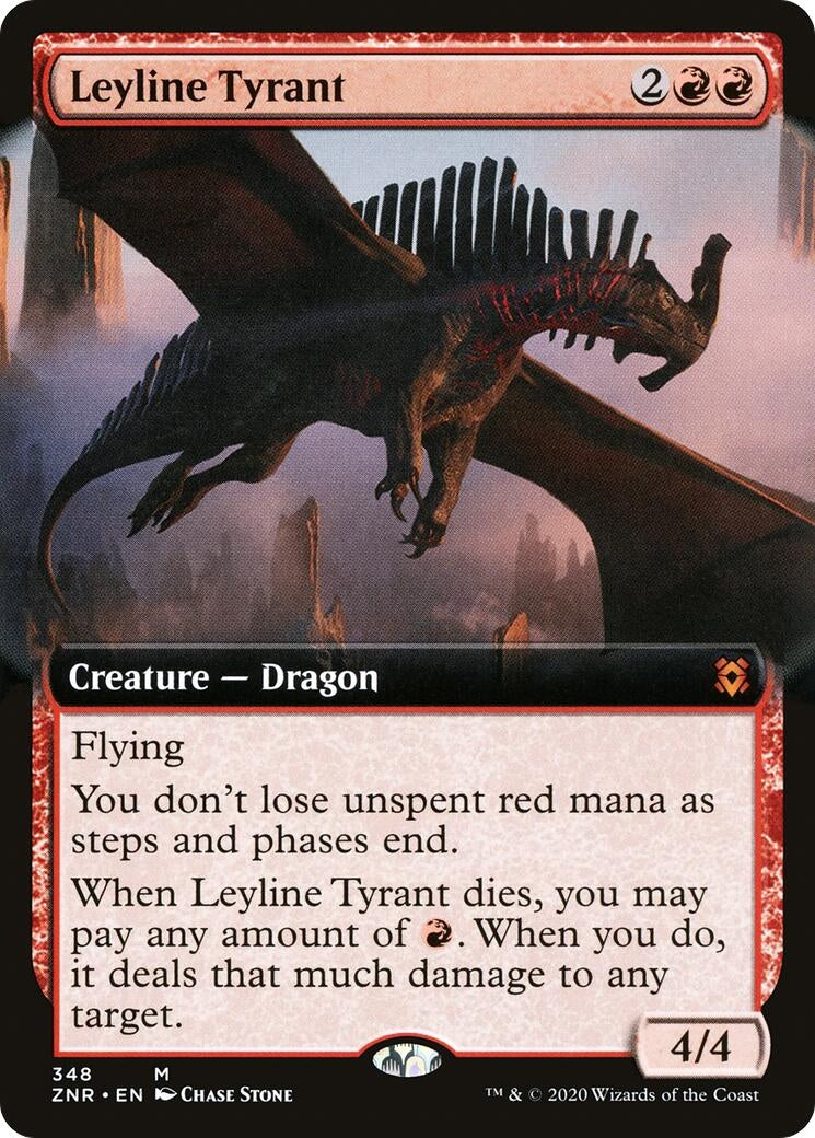 Image for Leyline Tyrant (Extended Art) (348) (ZNR) - Magic: The Gathering