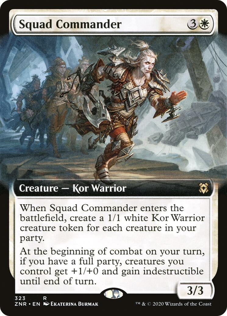 Image for Squad Commander (Extended Art) (323) (ZNR) - Magic: The Gathering