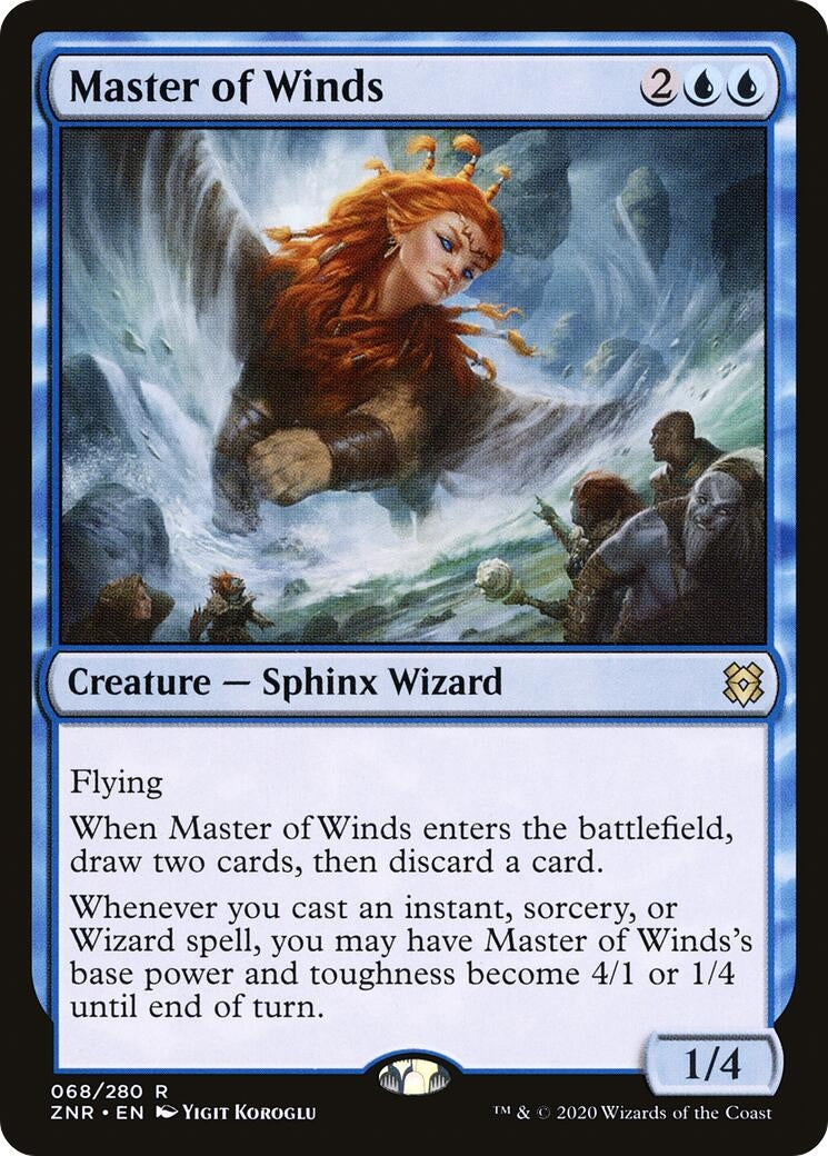 Image for Master of Winds (68) (ZNR) - Magic: The Gathering