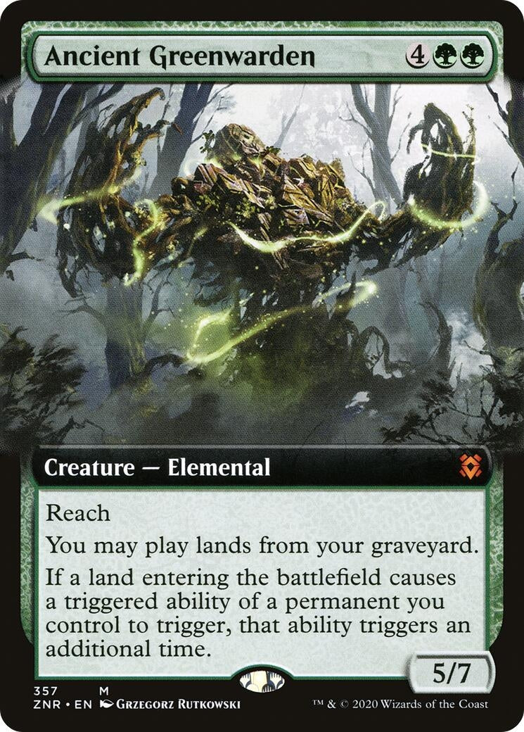 Image for Ancient Greenwarden (Extended Art) (357) (ZNR) - Magic: The Gathering