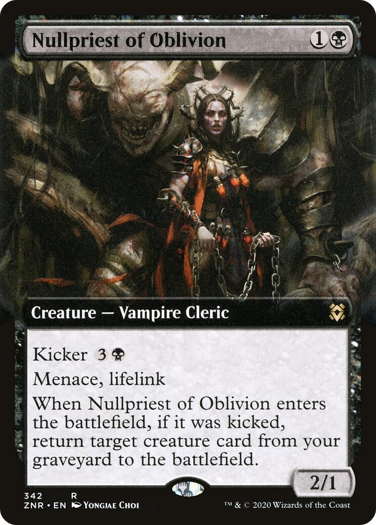 Image for Nullpriest of Oblivion (Extended Art) (342) - Magic: The Gathering