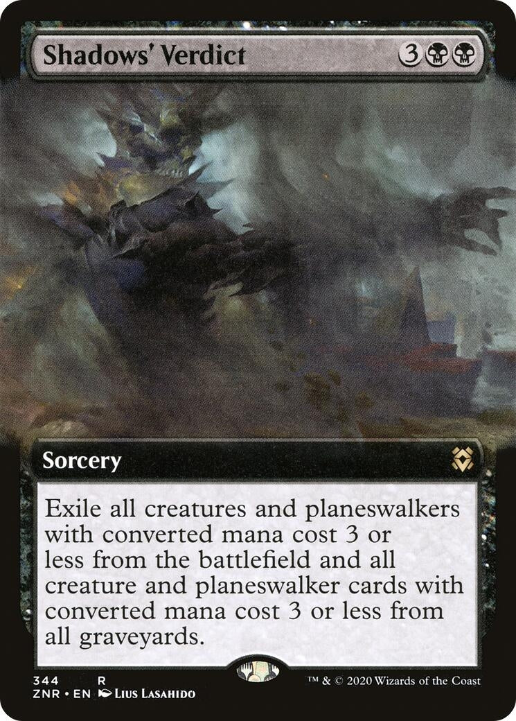 Image for Shadows' Verdict (Extended Art) (344) (ZNR) - Magic: The Gathering
