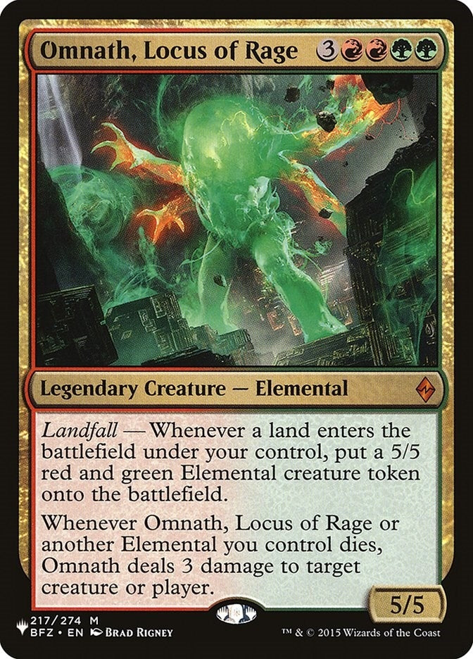 Image for Omnath, Locus of Rage (217/274) - Magic: The Gathering