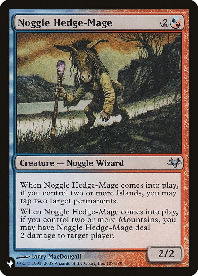 Image for Noggle Hedge-Mage (108/180) (LIST) - Magic: The Gathering