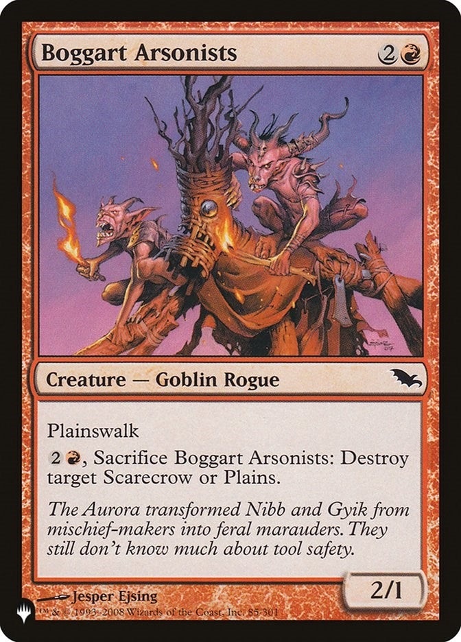 Image for Boggart Arsonists (85/301) (LIST) - Magic: The Gathering